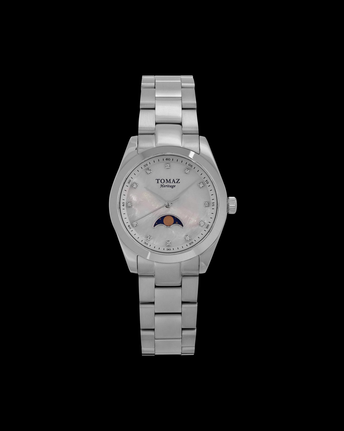 Tomaz G10L-CD1 Moon Phase (Silver) with Silver Stainless Steel